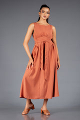 OCTIVIA-Charm Front Belted Dress
