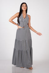 MIRELLE-Charm Front Button Top