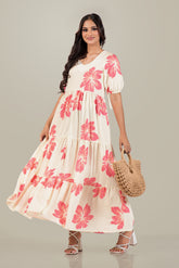 LIARA-FLORAL FLOWER MAXI DRESS