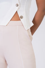 IVY-Stripe Wide-Leg Pants