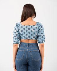 Azura tie-up crop top