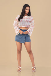 HAZEL-Wave Crop Top