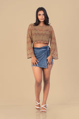 HAZEL-Wave Crop Top