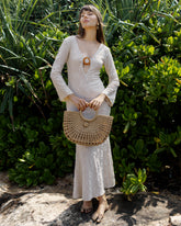 RILEY-FRONT CUT-OUT MAXI DRESS