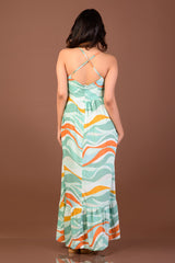ANNA-Wave Maxi Dress