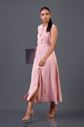 JASMINE - MIDI DRESS WITH BELT DETAIL