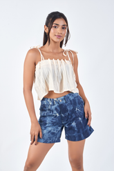 YARA -PLEATED CROP TOP