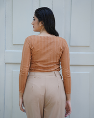 Emily square neck stretch top