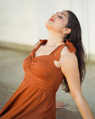 Clara Tie up Midi Dress