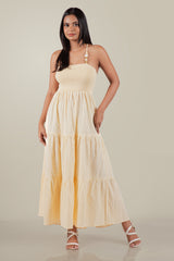AZALEA-Grace Smocked Maxi Dress