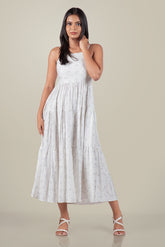 OPELLA -Tiered Floral Maxi Dress