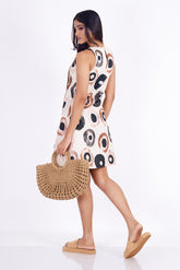 ELAYA-Button Mini Dress