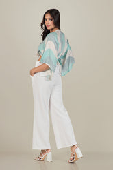 Marisol-BACK POCKET WIDE LEG PANT