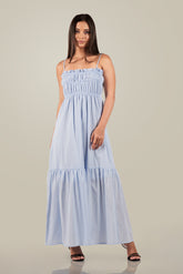 ASTOR-Gathered detail, Tiered Maxi Dress