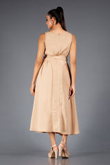 OCTIVIA-Charm Front Belted Dress