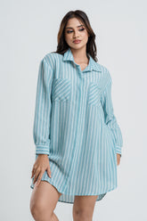 ECLIPSE - FRONT BUTTONED MINI DRESS