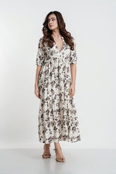 BELLE - V NECKLINE DRESS