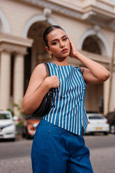 STRIPE SLEEVELESS TOP