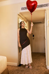 MAISIE - CONTRAST BODYCON MAXI DRESS