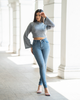 Blair - Bell sleeve, crop top