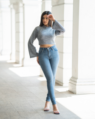 Blair - Bell sleeve, crop top