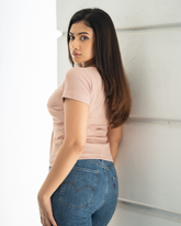 Peyton Knot detailed, Short sleeve Top