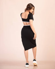 Diva Detailed Midi Dress