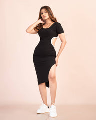 Diva Detailed Midi Dress