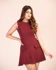 Pearl Sleeveless Mini Dress