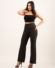 Melange Wide Leg Pant