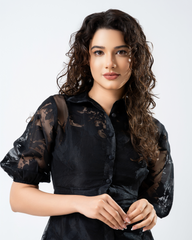 Tiara Front Buttoned Dress