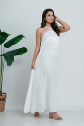 REBECA - CROSS NECKLINE DRESS