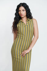 Striped Midi Dress
