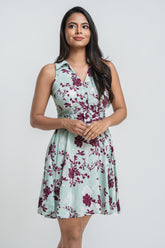 VICTORIA-HALTER NECKLINE MINI DRESS
