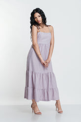 Lilac Tiered Maxi Dress