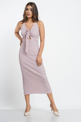 REI-FRONT TIE UP DRESS