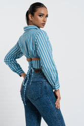 FAYE - V HEM LONG SLEEVE TOP