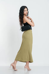 Fiona Side-Tie Midi Skirt