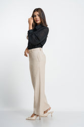 CHANEL-FRONT PLEAT PANT