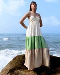 ORLA-BEADED BACK DETAIL, MAXI DRESS