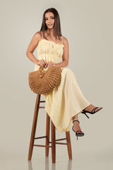 ASTOR-Gathered detail, Tiered Maxi Dress