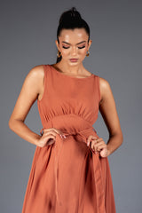 OCTIVIA-Charm Front Belted Dress