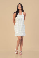 AMELIA-Check Mini Dress