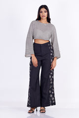 LAGARTHA-Floral Panel Pant