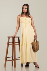 ASTOR-Gathered detail, Tiered Maxi Dress
