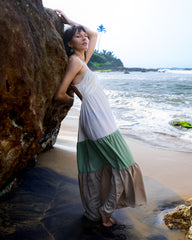 ORLA-BEADED BACK DETAIL, MAXI DRESS