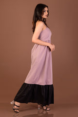 ADDISON-Two-Tone Maxi Dress