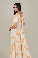 LIARA-FLORAL  FLOWER  MAXI DRESS