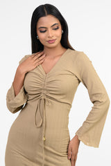 IRIS-" FRONT TWISTED DRESS"