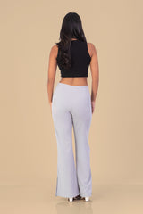 GIO-Side Slit Wide Leg Pant